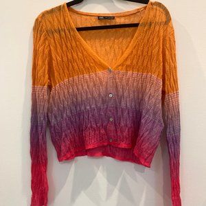 Zara Multicolored Ombre Top